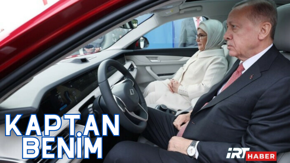 Cumhurbaşkanı Erdoğan'ın Togg'u kullandığı anlar