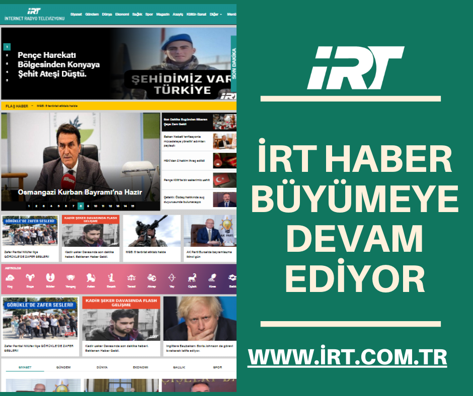 İRT İnternet Radyo Televizyonu Büyümeye devam ediyor