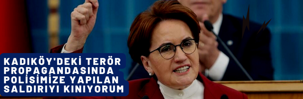 Kadıköy'deki terör propagandasında polisimize yapılan saldırıyı kınıyorum